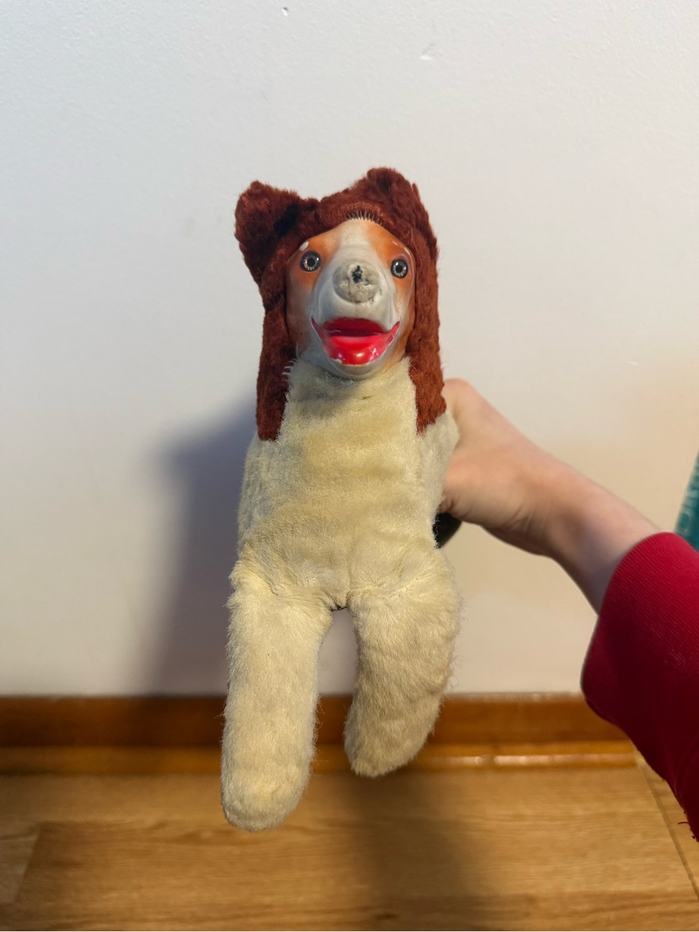Lassie Rubber Face Plush Vintage 1950s Collie Dog